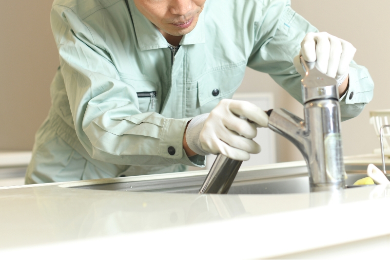 蛇口水漏れ交換